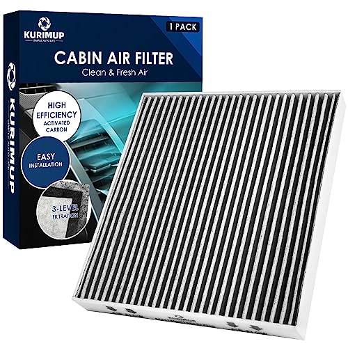 KURIMUP Premium Cabin Air Filter with Activated Carbon Replacement for CF11809 Fit for Chevrolet Silverado 1500LD/2500HD/3500HD/Suburban GMC Sierra 1500/2500HD/3500HD/Yukon.