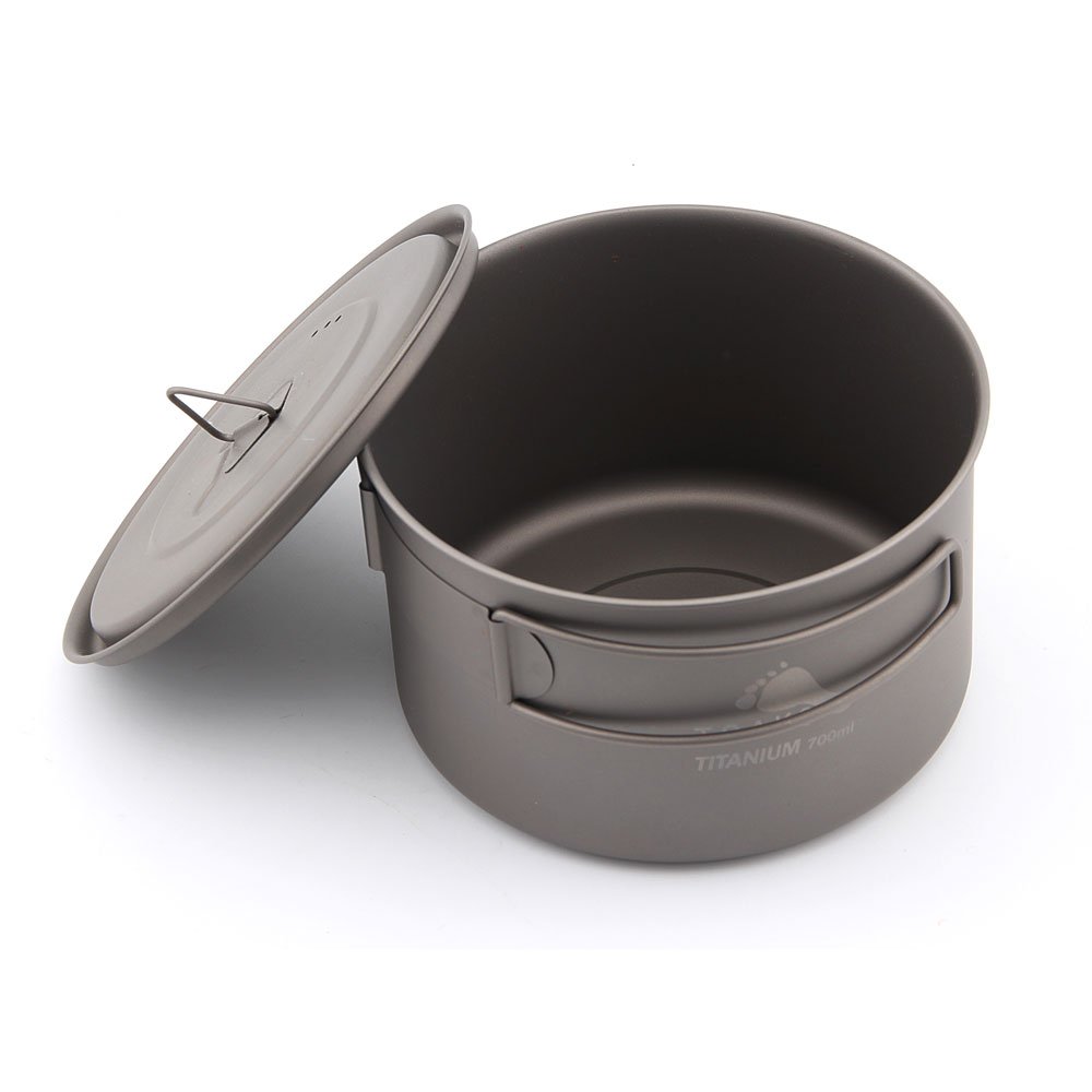 Toaks 700 ml Camping Pot de titane ultraléger 0,3 mm Tasse avec couvercle