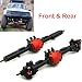 CNC Aluminum Front Axle Rear Axle for AXIAL SCX10 II AX90046 1/10 RC Crawler (Front &Rear Axle)