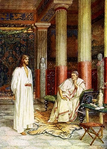 Toile Jésus devant Pilate de William Brassey Hole Art Portrait Mural Premium