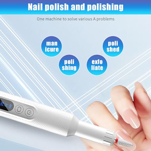 Kit portátil de taladro eléctrico para uñas miniatura 6