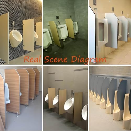 1PC Urinal Divider Partition Bathroom Privacy Shield Men's Urinal Screen with Accessories for Schools Malls Public Restrooms (35.43x15.75in)