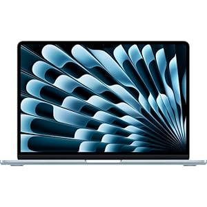 Apple MacBook Air (13", Apple M4 Chip mit 10‑Core CPU und 8‑Core GPU, 16GB Gemeinsamer Arbeitsspeicher, 256 GB) - Himmelblau - QWERTY Tastatur