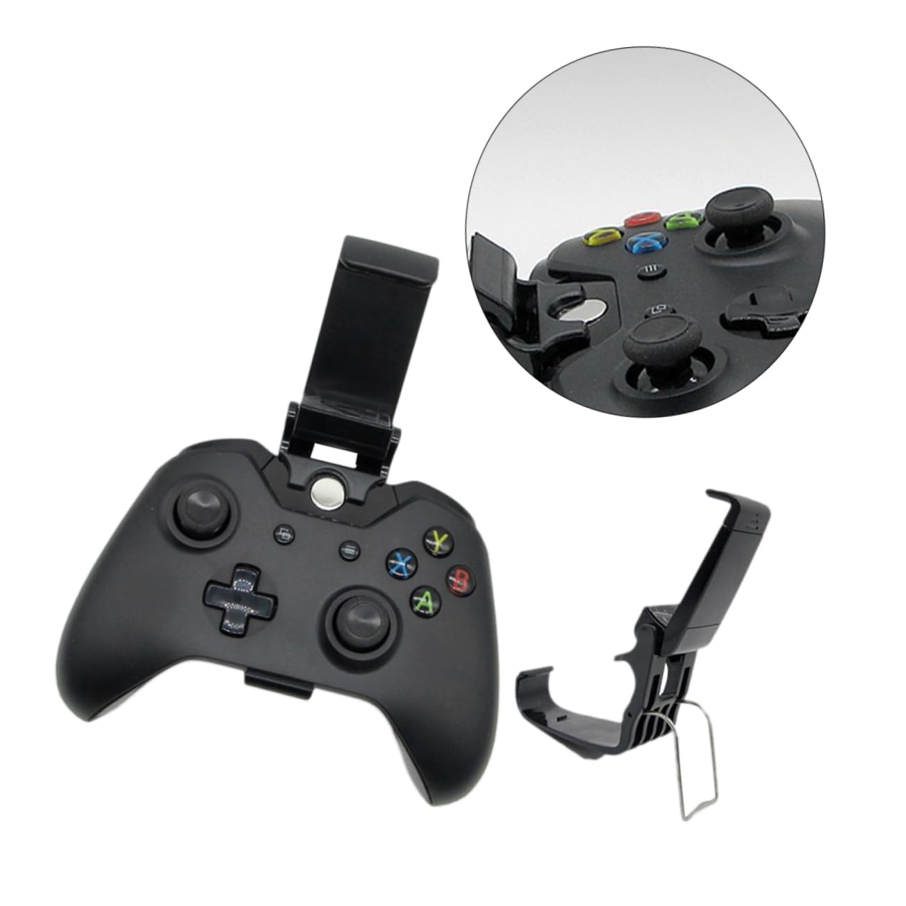 Hemobllo 2pc Bracket Phone Mount Holder for Controller Ergonomic Design for Mobile Gaming Secure Clip for Enhanced Comfort and Stability