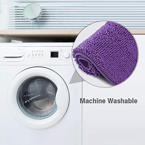 ITSOFT 3-teiliges Anti-Rutsch-Chenille-Badmatten-Set mit U-förmigem Konturteppich, Badematte und WC-Deckelbezug Medium… – Bild 7