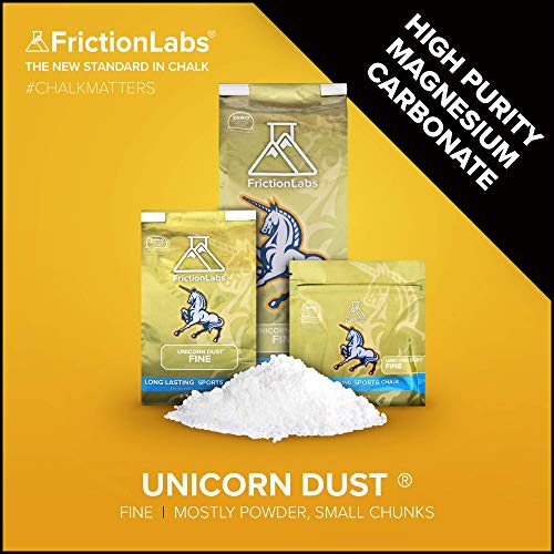 Friction Labs Loose Climbing Chalk | The New Standard in Chalk for Rock Climbing and Powerlifting - The World's Best Chalk - Unicorn Dust - Fine Texture - 10 oz