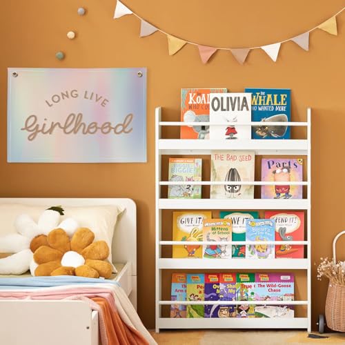 Image of XYDEG Mermaid Girls Room Decor,Long Live Girlhood Birthday Decorations Wall Decor Banner, Baby Girls Nursery,Mermaid Lovers for Teen Girl Bedroom,30x20,girlroom