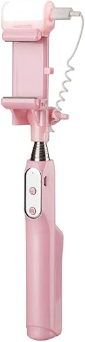 Sirui SS-01 Smart Selfie Stick con luz LED integrada, color rosa