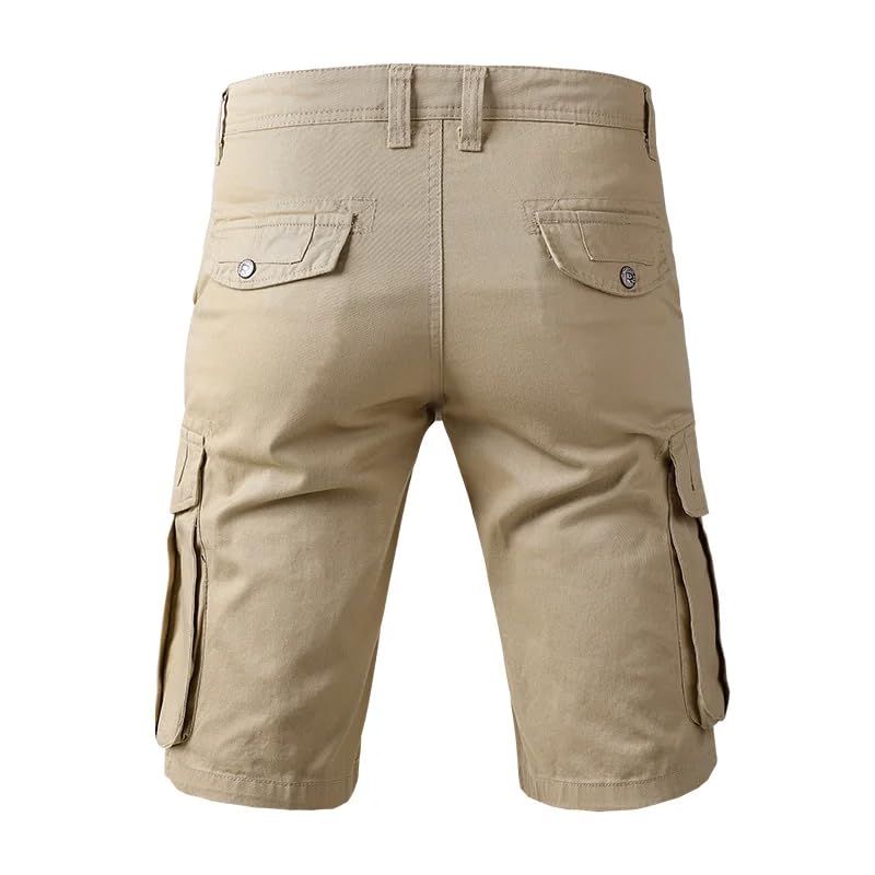 Short de jogging ample en coton de qualité supérieure avec poches multipositions - 5