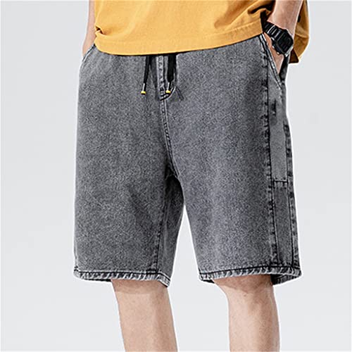 Short en denim pour hommes pantalon mince d'été décontracté culotte cinq points