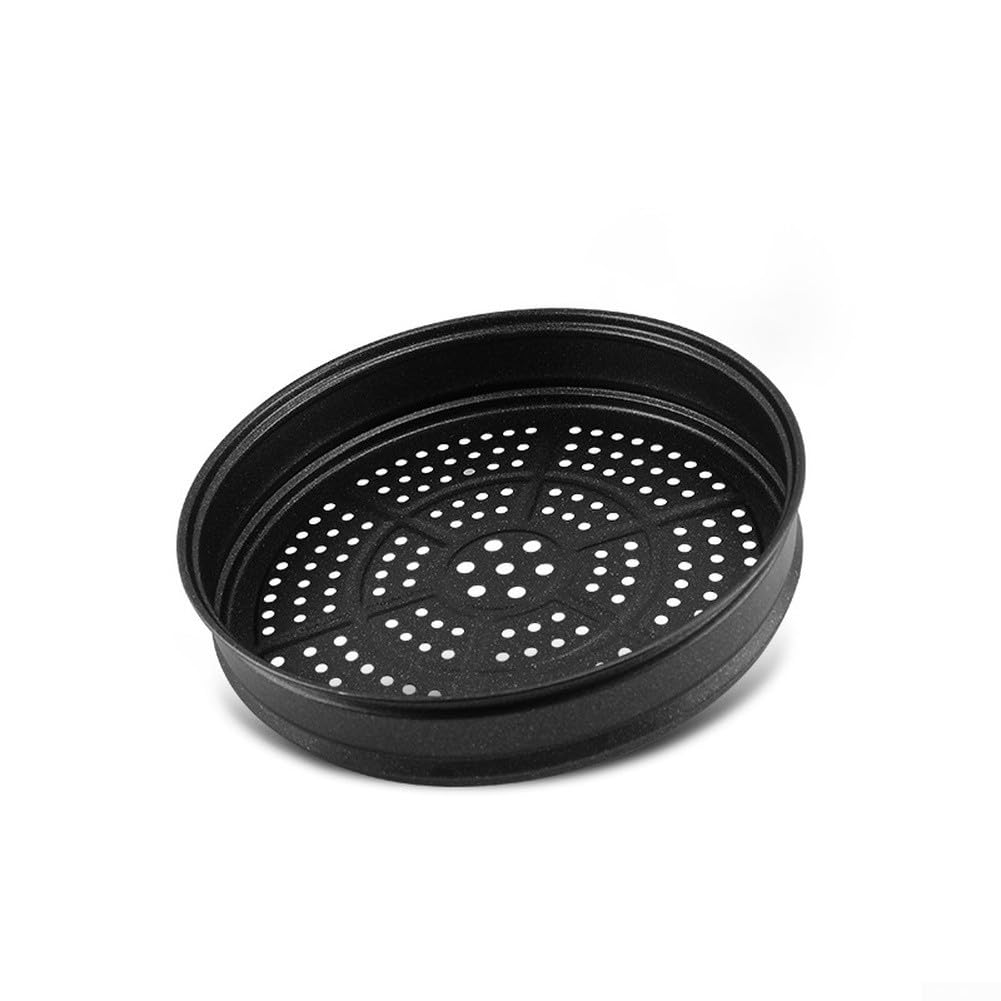 Parownik z kamienia leczniczego 32 cm, wkład do parowania garnków, parownik do warzyw, z równomiernym rozprowadzaniem ciepła, pomarańczowy (32 cm)