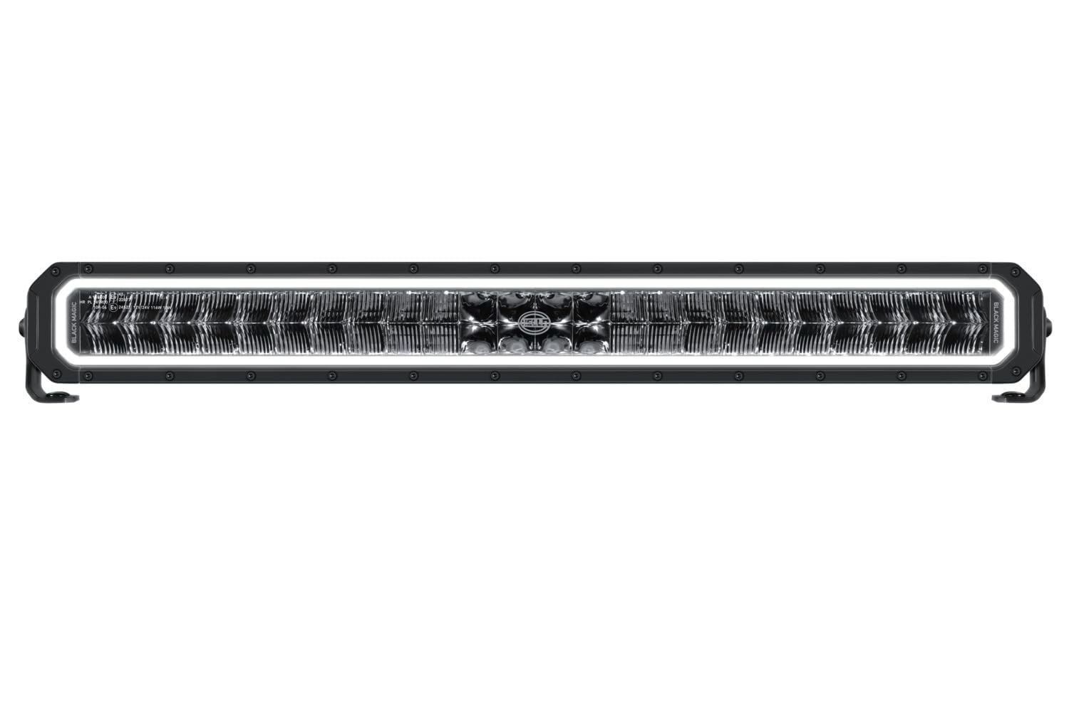 HELLA 1FJ 358 550-111 lampa LED dwurzędowa - Black Magic Tough Pro 27" - 12/24V - 5545lm - liczba referencyjna: 45 - ECE - krystalicznie przezroczysty - kolor światła: biały/żółty (bursztynowy