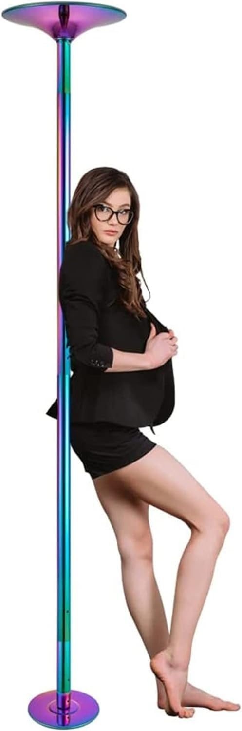 AYCDL Pole Dancing Pole for Home Professional Spinning Pole Spinning Dancing Pole for Home Portable Removable Dance Pole Kit for Home Exercise Club Gym, Loads 200kg 4,Colour-2.3m-2.74m/7.3ft-9ft