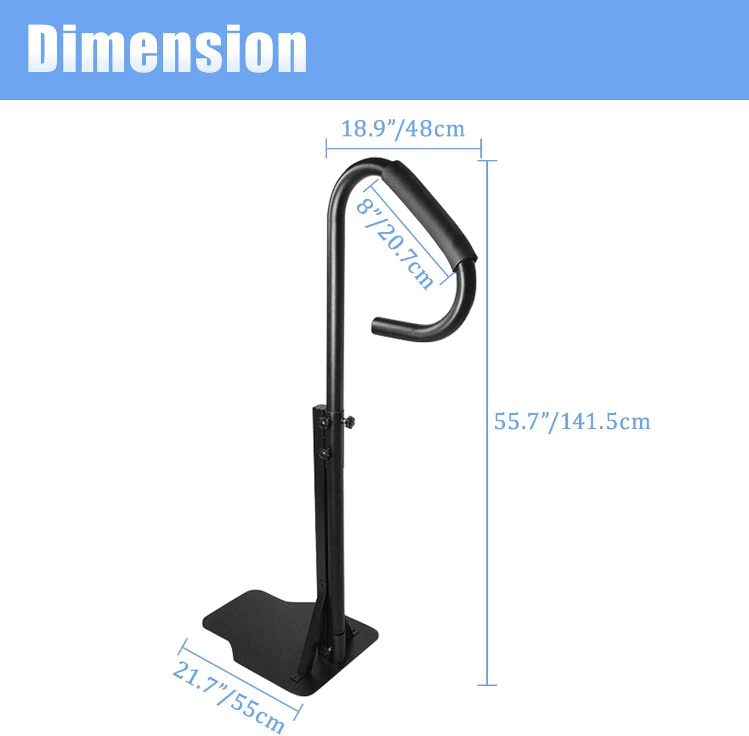 YUEWO Hot Tub Handrail 55” Spa Safety Rail 90°Swivel Variable Height Stainless Steel Swim Pool Grab Rail with Sponge Rubber Grip Indoor Outdoor Spa Accessories : Patio, Lawn & Garden