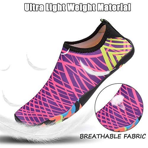 IceUnicorn FBA-Water shoes-Rose-Purple-7 UK/41 EU