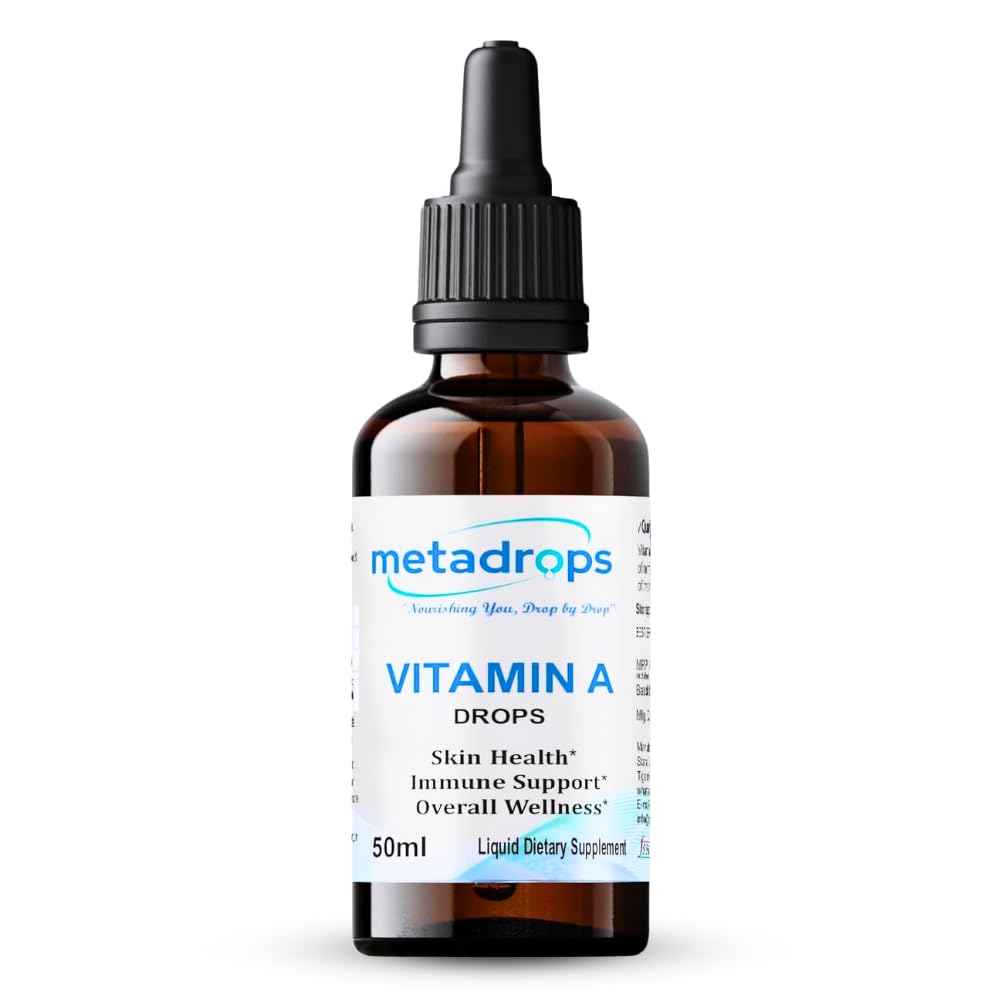 MetaDrops Vitamin A Liquid Supplement - Retinyl Palmitate, 100 Sublingual