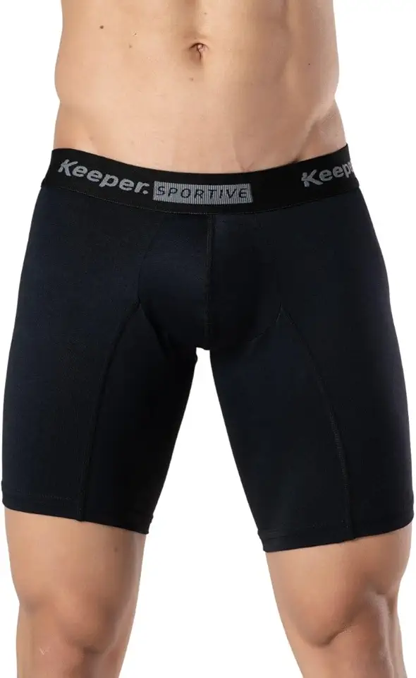 Kit 5 cuecas boxer long leg longa anti assadura esportiva academia corrida treino microfibra (GG (50/52), 5 Preto)