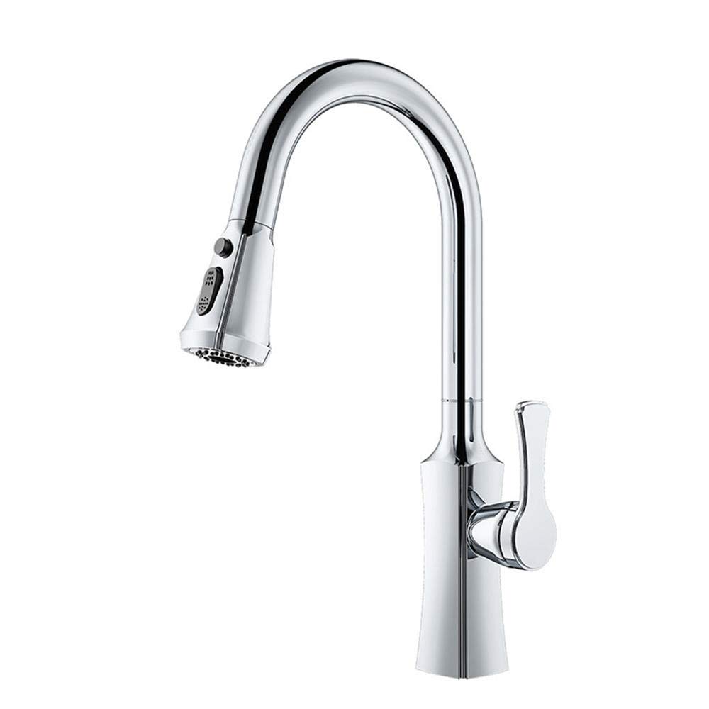 Robinet de cuisine noir laiton mitigeur évier extractible moderne