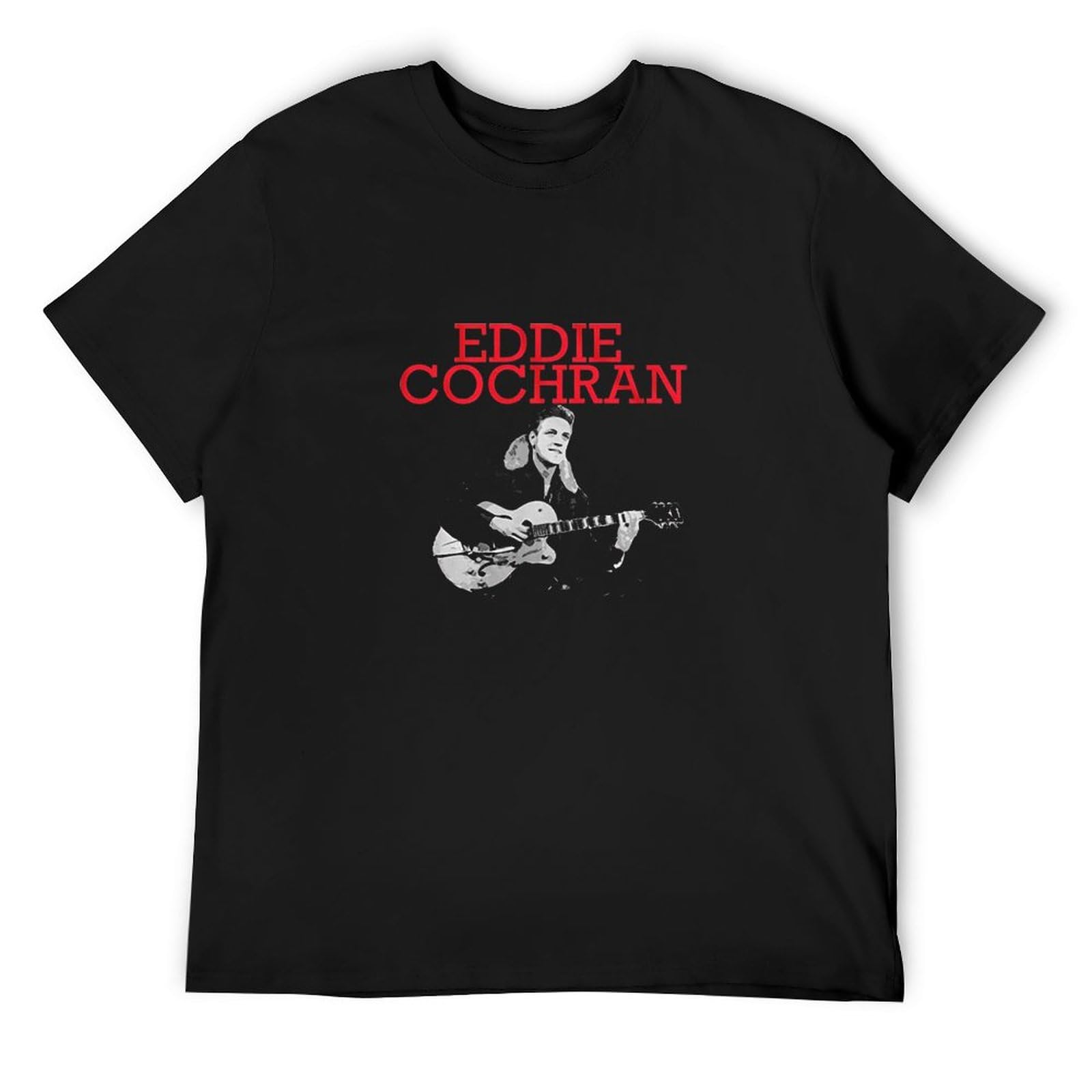 Eddie Cochran Rockabilly T-Shirt Mens Black Unisex Tees Shirt XXL