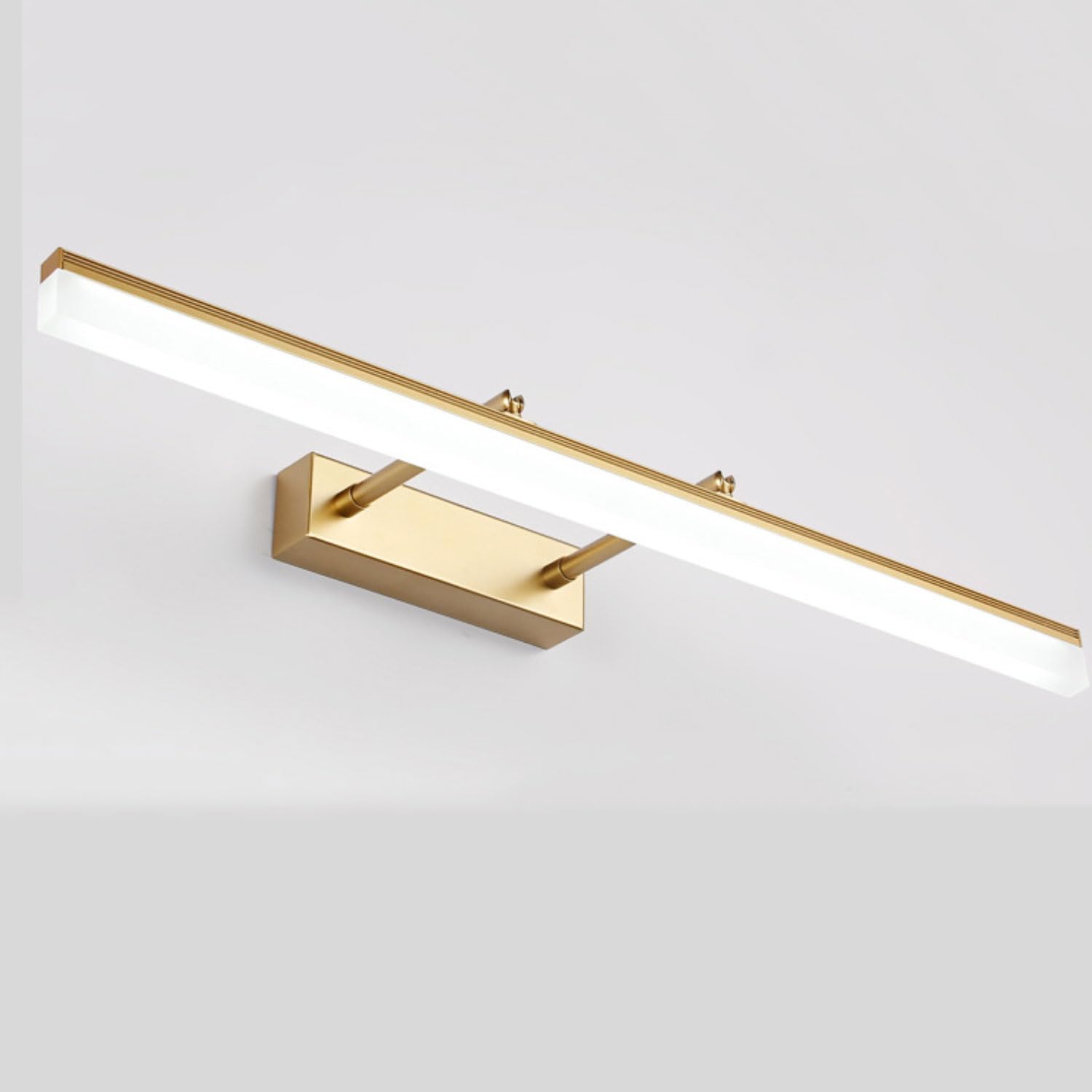 LED Specchio Lampada Applique Bagno Specchio Moderno Girevole di 180° 10W 720 Lumen Bagno Specchio Bianco Neutro 4000K Bagno Lampada IP44 Impermeabile No Flicker 230V (Nero, 40CM)