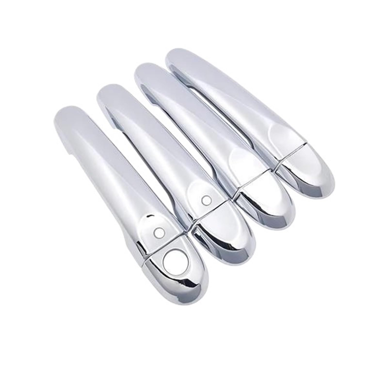 Atgcbcauf Handle 2 Button Chrome Car Door Handle Cover Trim Set Stickers For Nissan For Tiida For Pulsar C12 Mk2 2012-2019 Car Exterior Door Handles