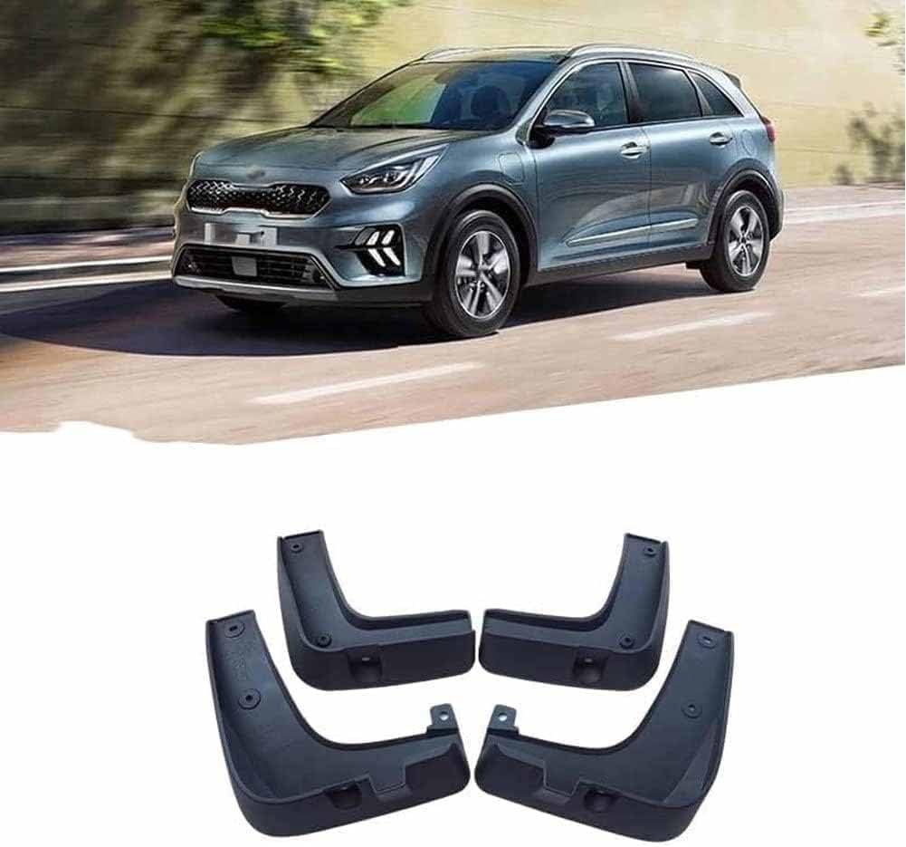 HGYNBCP Car Mud Flaps Splash Guards for KIA Niro 2017-2019, Splash Guard Front Rear Mudguard with Fixing Screws.