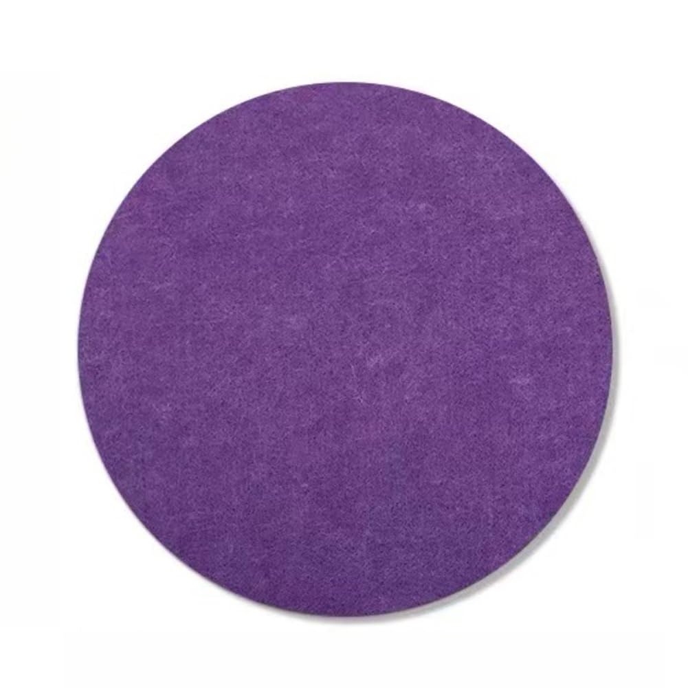 Runde Pinnwand aus Kork und Filz, 30 cm Durchmesser, selbstklebend, auch als Wandschutz für Dartscheiben geeignet.