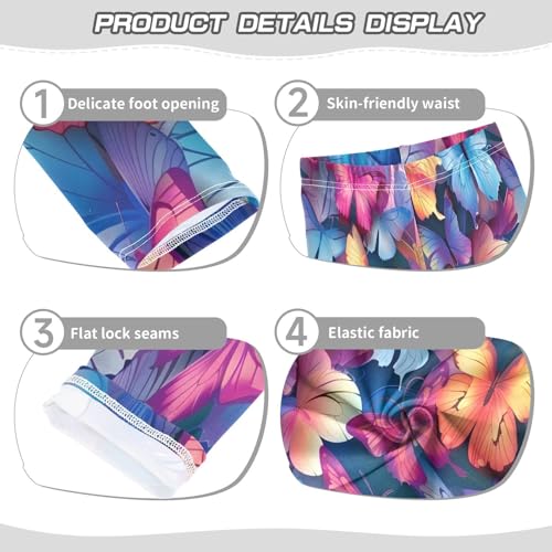 Bolaz Toddler Girls Leggings Printed Yoga Pants Leggings Butterflies for Kids3