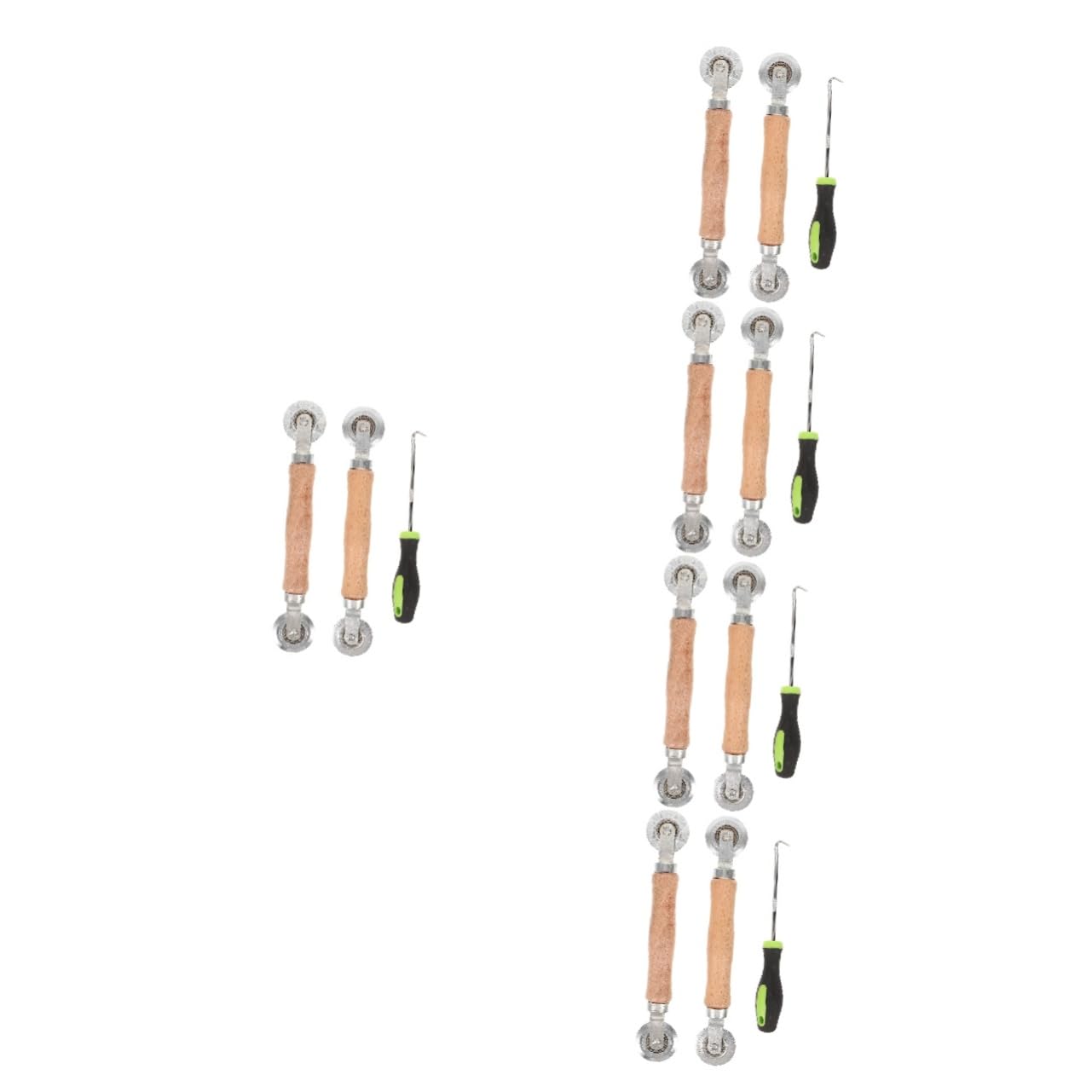 NUOBESTY 5 Sätze Reparaturwerkzeuge Für Bildschirm Hilfe Spline Fenster Netz Fix Tür Siebwalzenwerkzeug Bildschirmreparaturwerkzeug Bildschirmreparatur-toolkit Rostfreier Stahl 3 Stück * 5