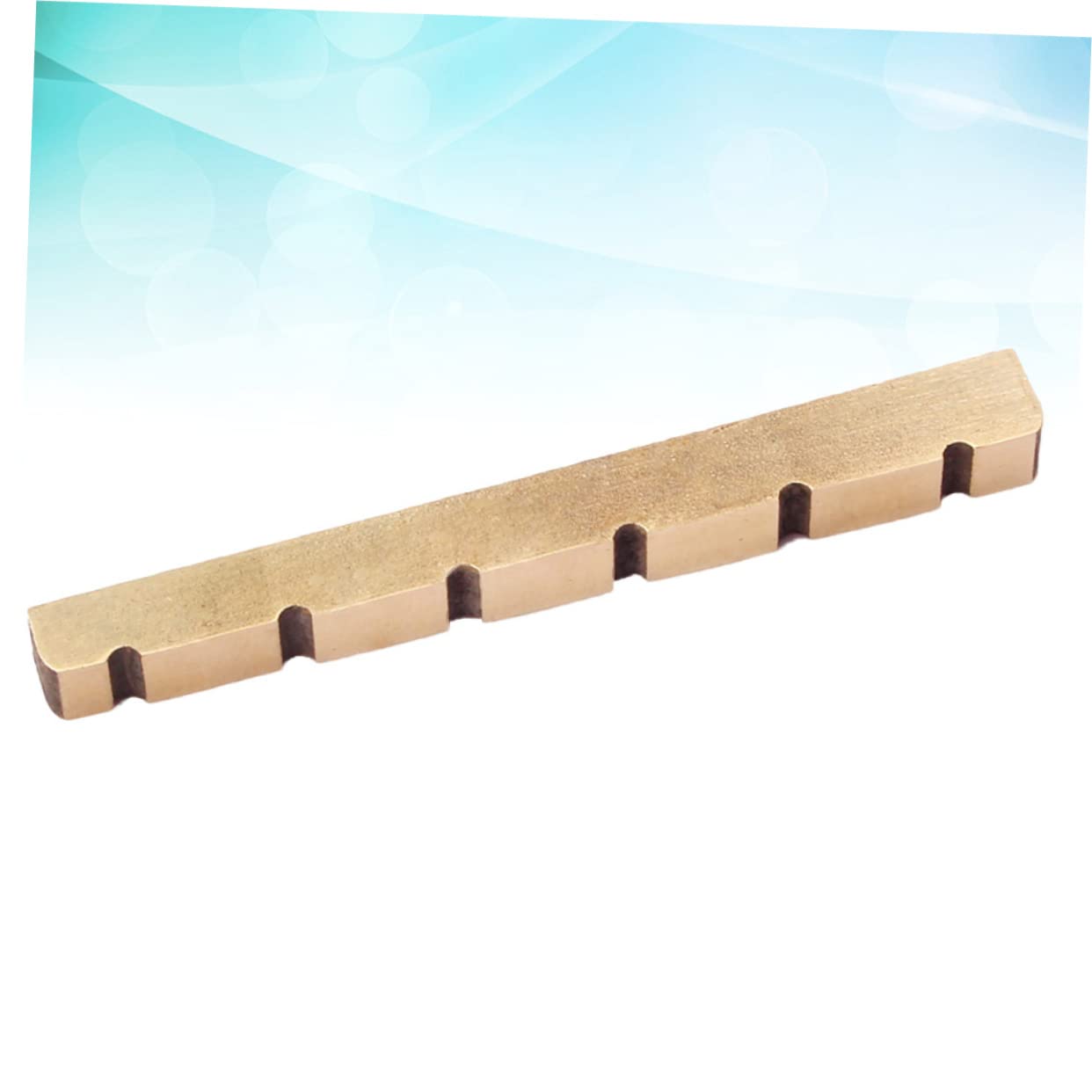 Totority Copper Pillow Guitar Accessory String Pre-slotted Bone Guitar Nut Brass Nuts Slotted Metal Parts Instrument Accessory for