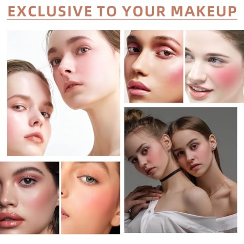 NewBang Glow Blush Stick, 3 in 1 Multi-Use Cream Blush for Cheeks Lip Eyeshadow, Travel-Friendly Tinted Solid Moisturizer Blush, Waterproof Natural Nude Matte Powder Blusher Makeup, Shy Pink - Image 8