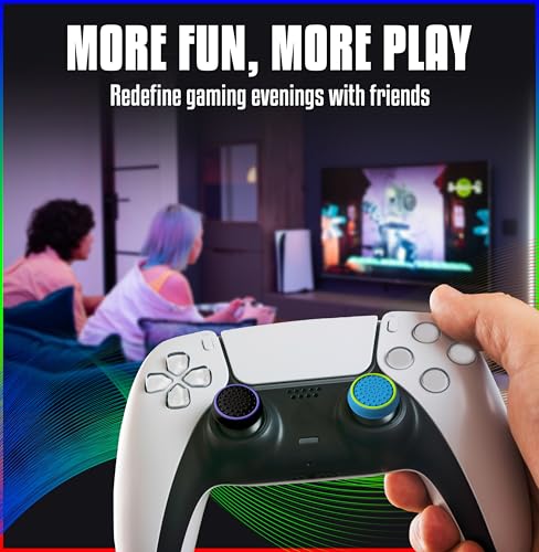 Image of MatoSan 12 Thumbstick Grip Caps - Universal Silicone Controller Covers - Enhanced Grip, Precision & Protection - Anti-Slip Joystick Accessories for All Modern Game Controllers