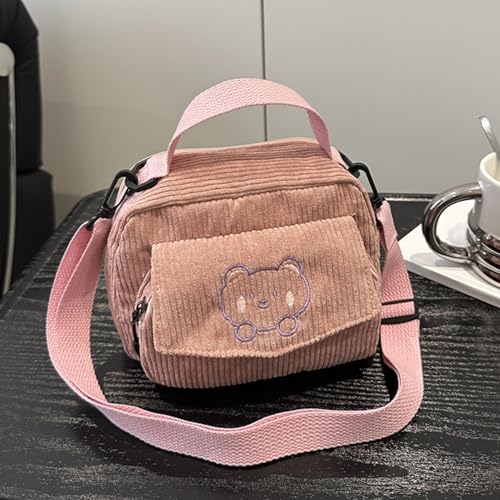 Crossbody Bags for Women,Corduroy Shoulder Bag Purse Cute Handbags Wallet for Travel Shopping & Daily Use4