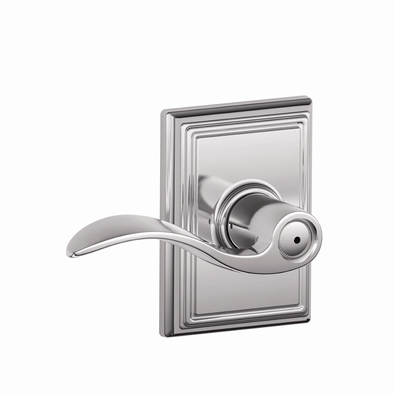 Schlage F40 Acc 625 ADD Privacy Lock, Addison, Bright Chrome
