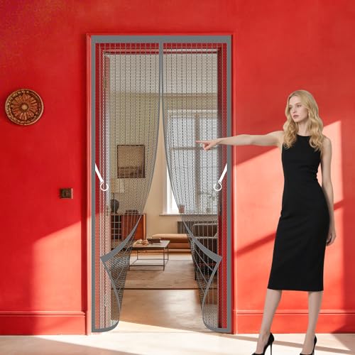 �}�O�l�b�g�Ԍ� 100 x 230 cm �����ŕ܂鎥�C�Ԍ˃h�A�p�É��d�l��t�ȒP�����ŕ܂銷�C�΍�x�����_�����|���o������t�������������p, �O���[