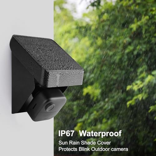 Image of 2PACK Solar Panel Charging Mount Compatible with Blink Outdoor 4 (4th Gen) /(3rd Gen) XT3 /XT2 /XT,Blink Outdoor 2K+ Camera,Weatherproof,Internal 3300mAh Rechargeable Battery Continuously for 365 Days