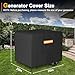 EVRBUL Generator Cover, 26”L x 20”W x 20”H Heavy Duty Waterproof 420D All-Weather Generator Cover with Storage Pocket Compatible with Most Generators 3000-5000 Watt (Black)