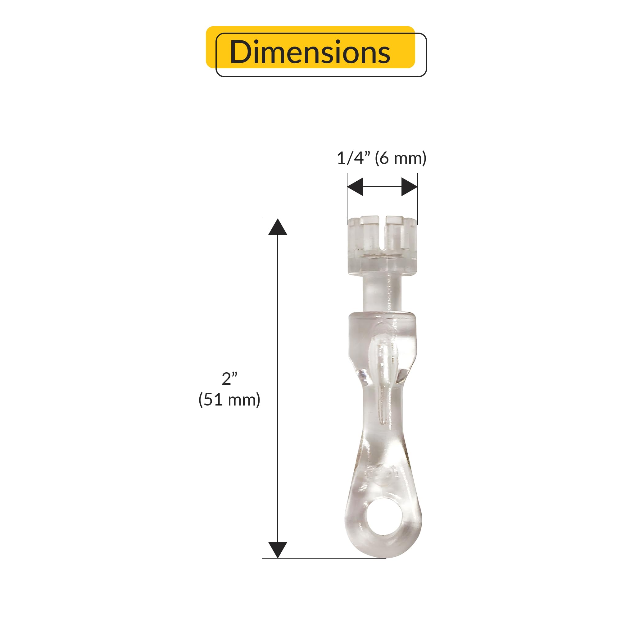 Brixwell 10793478584031-XCP2 Tilter Stem for Cordless 2 in. Faux Wood Blinds - Pack of 2