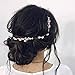Produktbild Unicra Braut Hochzeit Haarkamm Silber Kristall Kopfschmuck Einfache Brautschmuck Blume Haarschmuck für Frauen und Mädchen