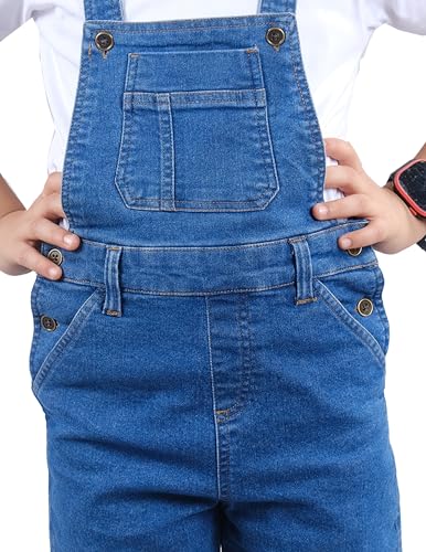 Image of KiddoPanti Boys Denim Dungaree Shorts