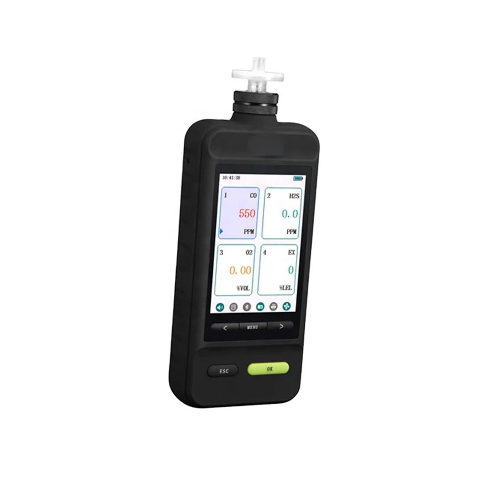 Rivelatore elettronico di gas H2S idrogeno solforato a risposta rapida in allarme 0-100 ppm