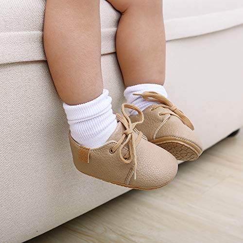 Image of RVROVIC Baby Boys Girls Anti-Slip Sneakers Soft Ankle Boots Toddler First Walkers Newborn Crib Shoes