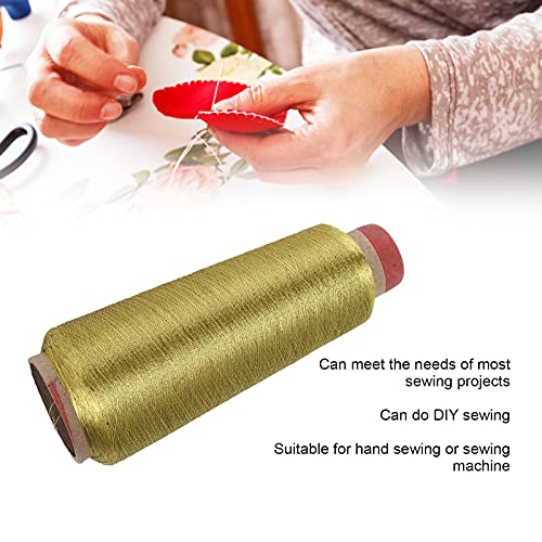 Hapivida hilo de coser poliéster para proyectos de bordado a máquina y costura a mano, durable para uso doméstico, color dorado miniatura 7