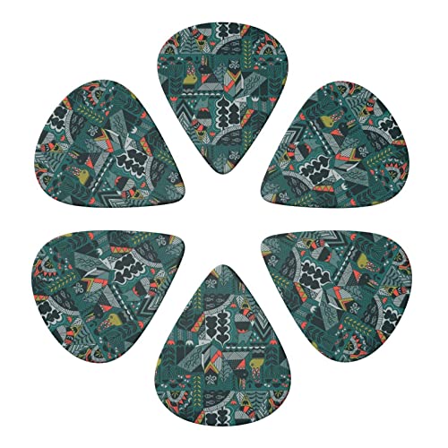 Green Animals Lot de 6 médiators pour guitare acoustique, guitare électrique, basse, ukulélé – fins, moyens et épais - Les Beatles, Paul McCartney, John Lennon, RIngo Starr, George Harrison Green Animals Lot de 6 médiators pour guitare acoustique, guitare électrique, basse, ukulélé - fins, moyens et épais – Image 5