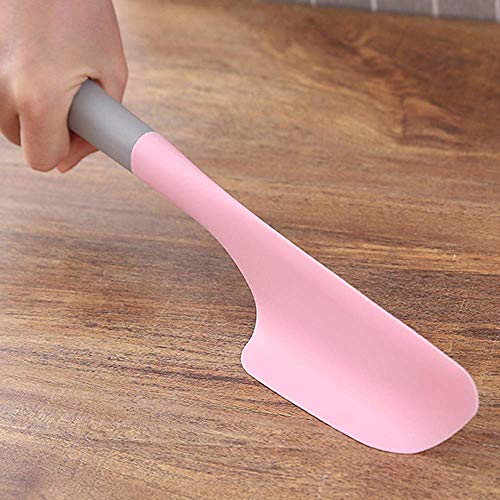 Image of Baskety Silicone Spatula Multipurpose Kitchen Baking Tool for Cake, Cream, Butter & Mixing - Heat-Resistant Silicone Utensil, Light Pink (Pack of 1)
