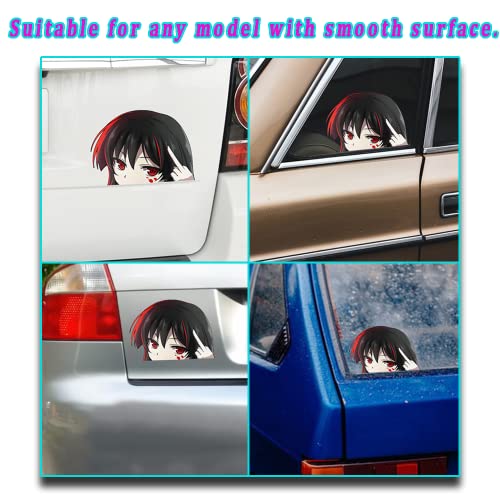 Omakemi (6.3'') For Akame Anime Peeker Car Decals Caravan Campervan Windshield Stickers Waterproof Vinyl Car Accessories (Stylea) #TOP2