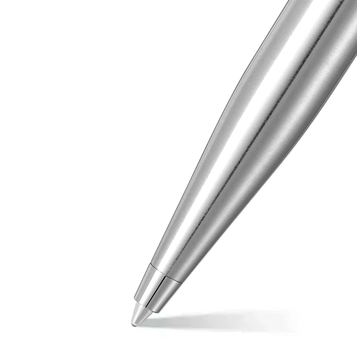 Sheaffer VFM 9426 Brushed Chrome Ballpoint Pen With Chrome Trim | Premium Silver Ballpen - Image 2