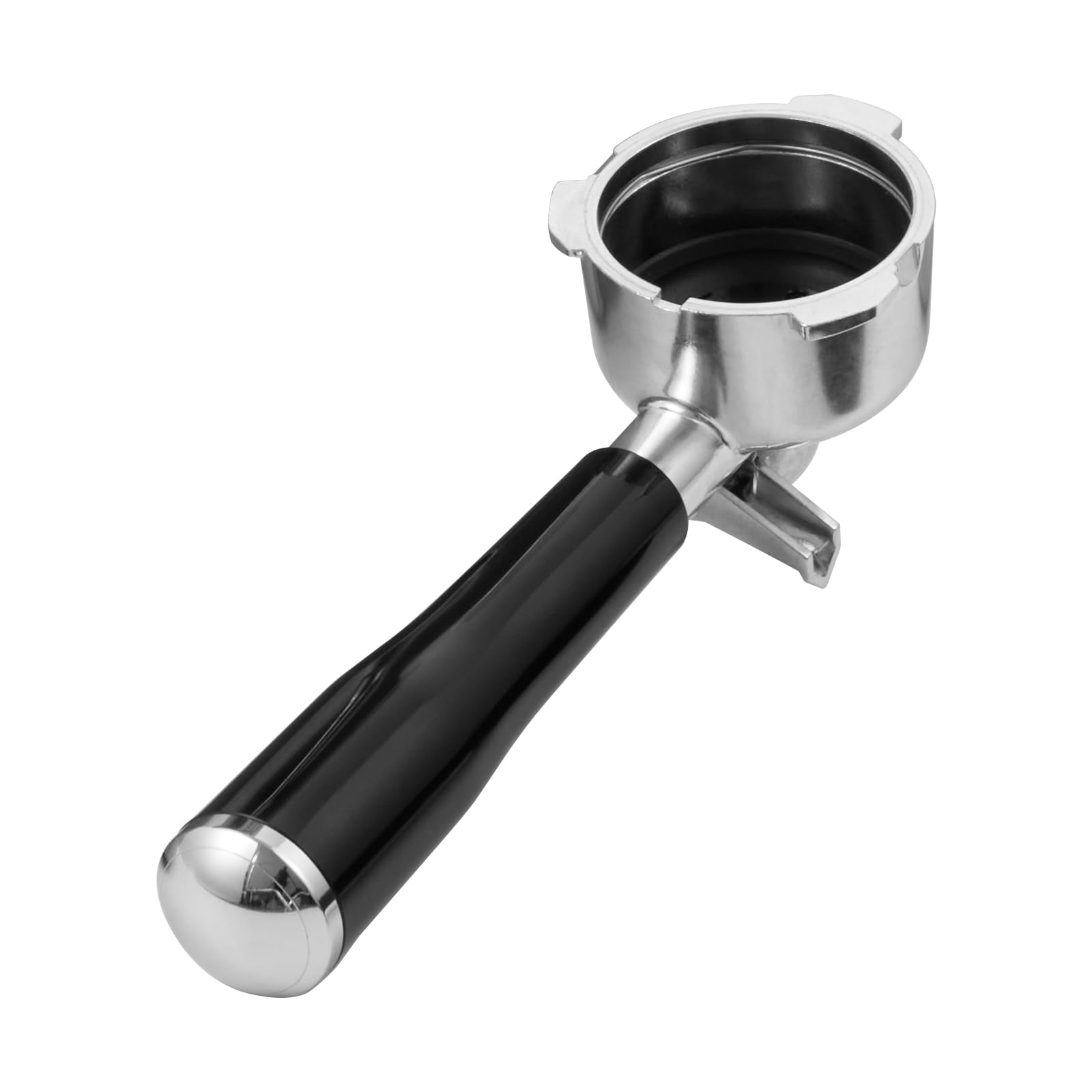 51mm Portafilter with a 2 cup filter for Neretva Model: 3690SU, 51mm Pressurized Portafilter 3 Ears, Stainless Steel Replacement Parts for Neretva Expresso Coffee Machine