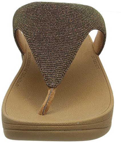 Image of FitFlop Women's LULU Suede Toe-Post Sandals | Lightweight Summer Walking Sandals with Cushioned Comfort, Arch Support & Grip