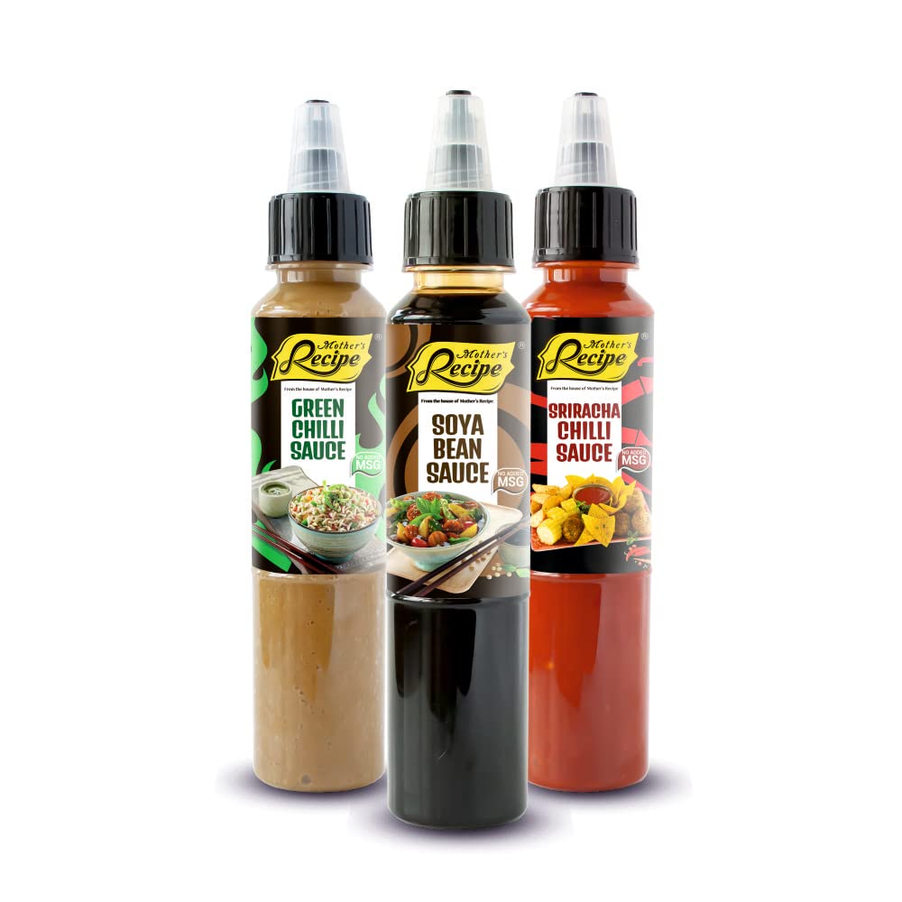 Recipe Sauce Combo - Soya Sauce 240g, Sriracha Sauce 210g, Green Chilli Sauce 200g Combo Pack of 3 (B0BZJNRB3D) Amazon Price History, Amazon Price Tracker